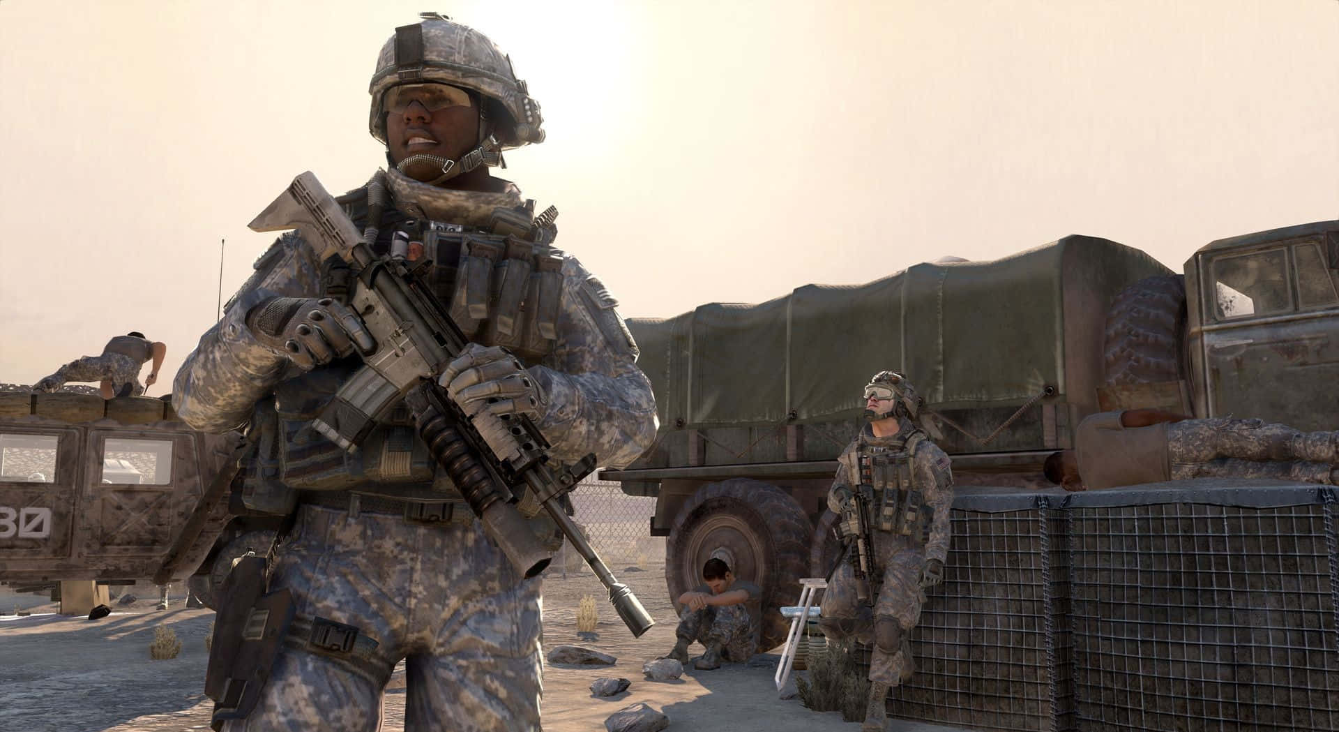 Elite Call Of Duty Soldiers in Action Wallpaper
