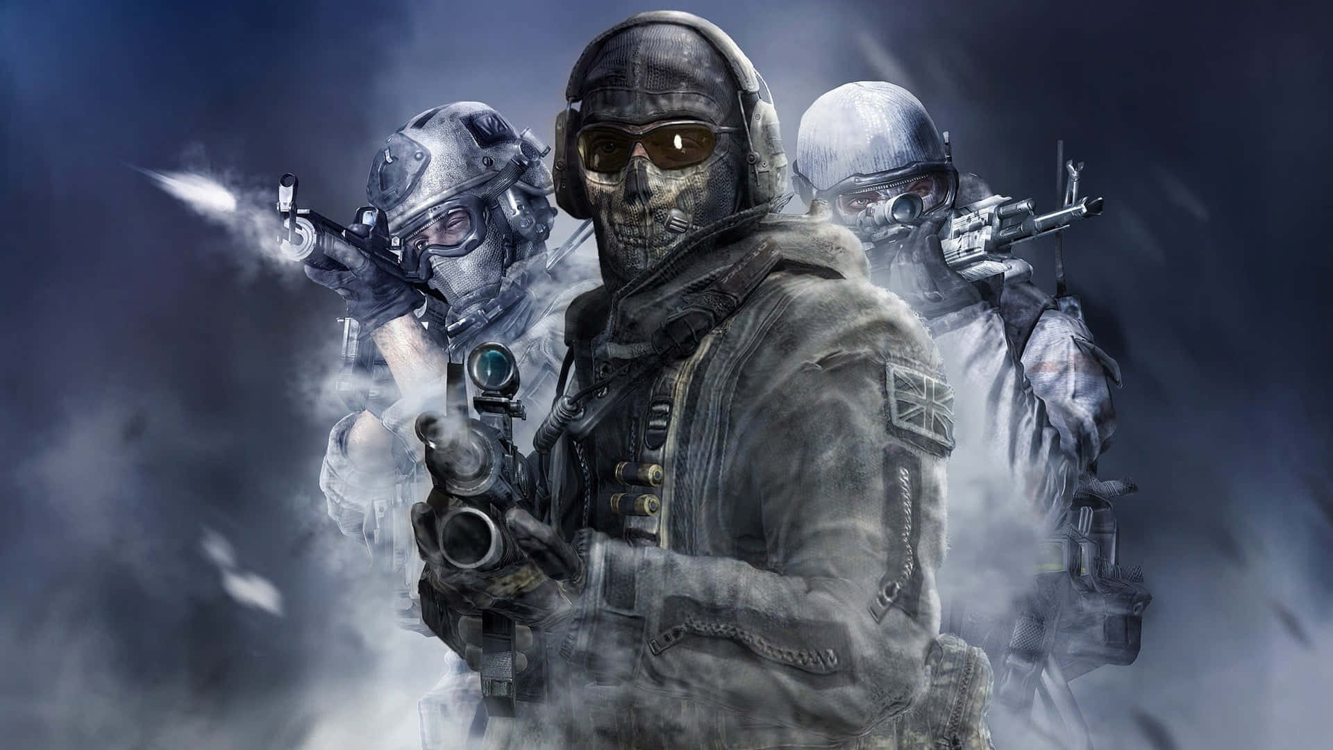 Elite Call of Duty Soldiers Ready for Battle Wallpaper