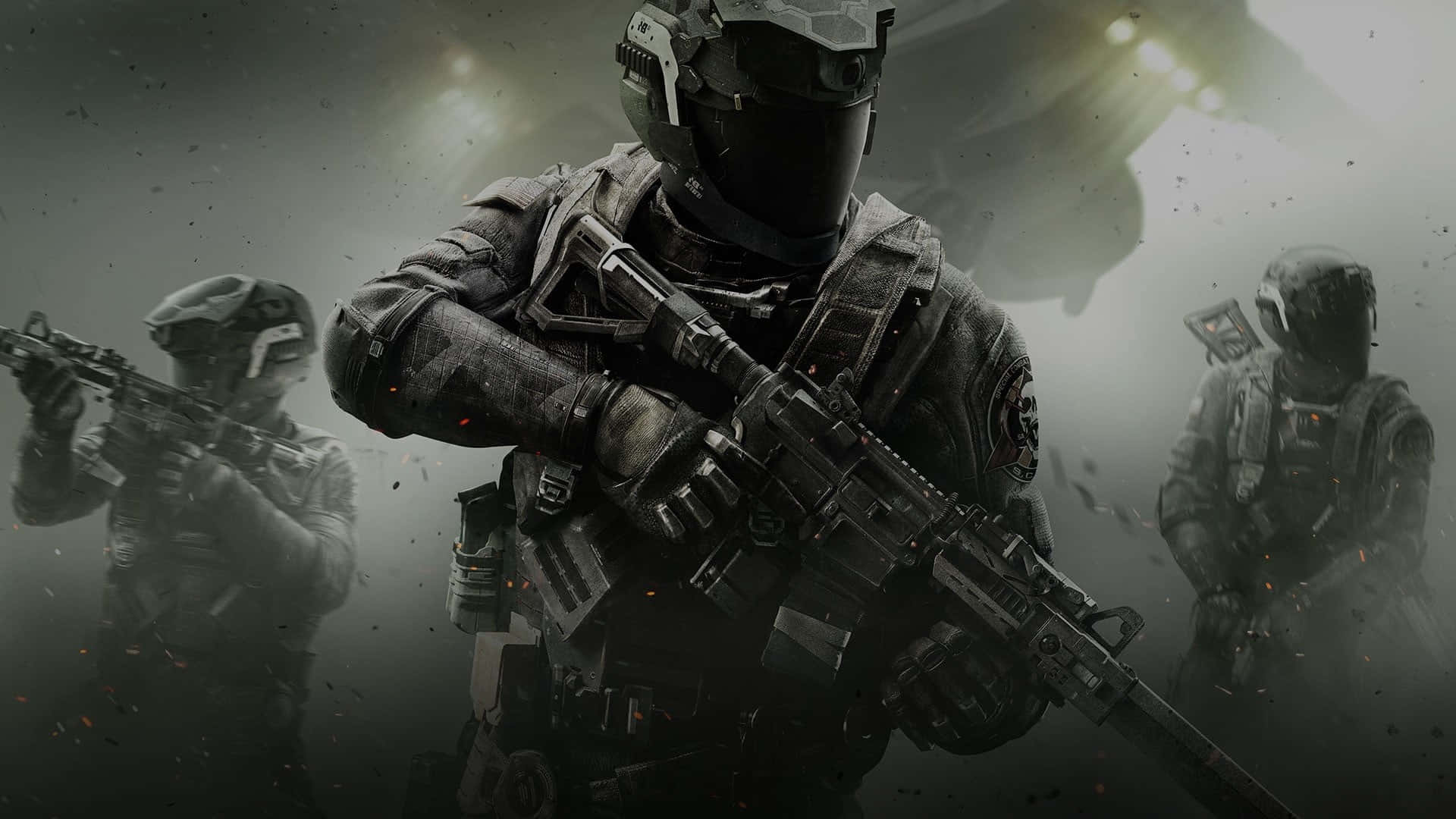 Intense Call of Duty Soldiers in Battle Wallpaper