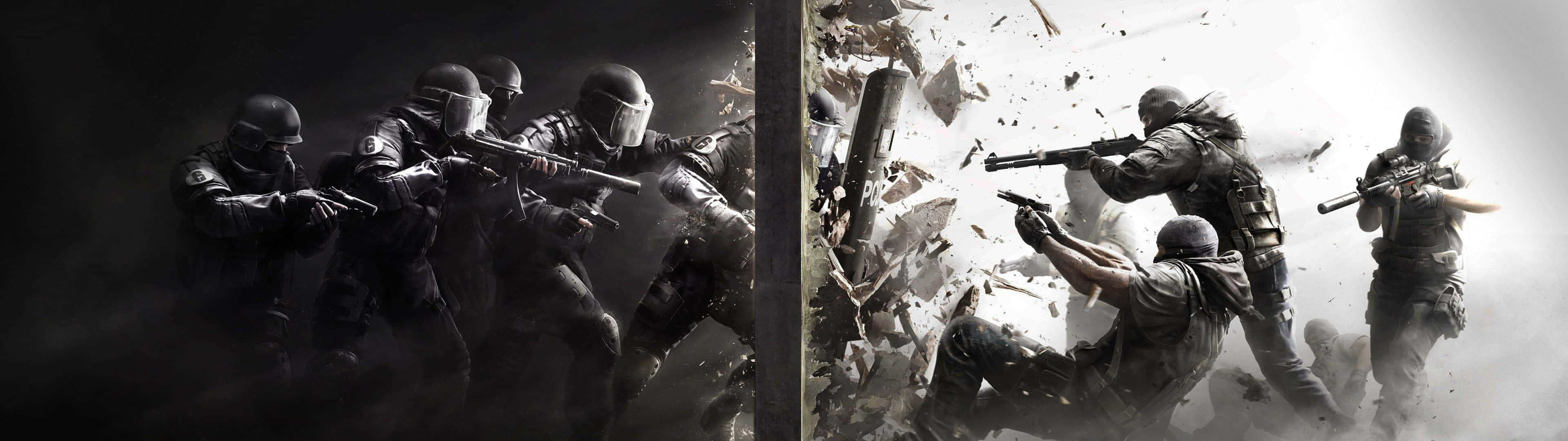 The Intense Battle - Call of Duty Soldiers in Action Wallpaper