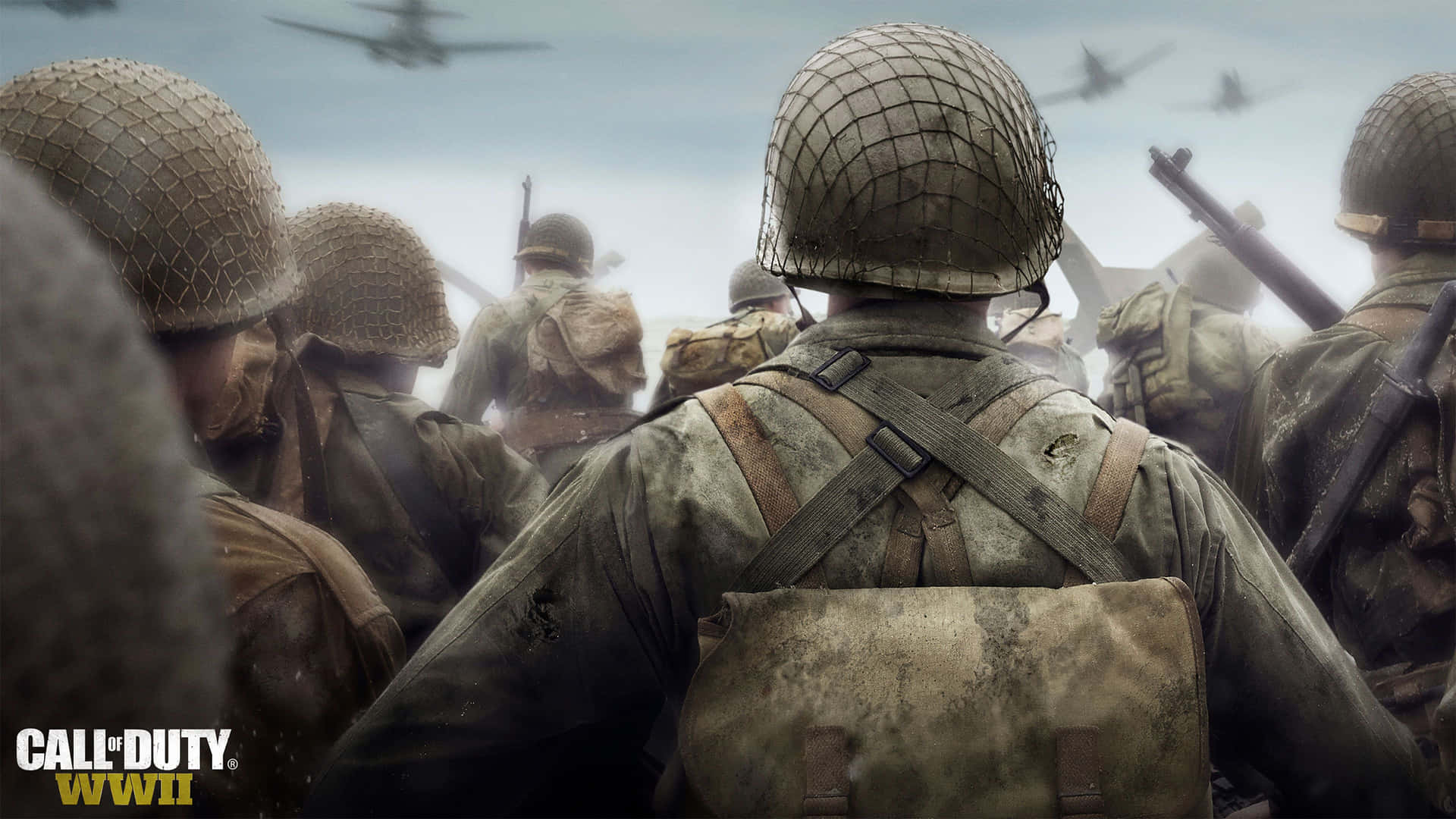 Protagonistasde Call Of Duty En Acción Fondo de pantalla