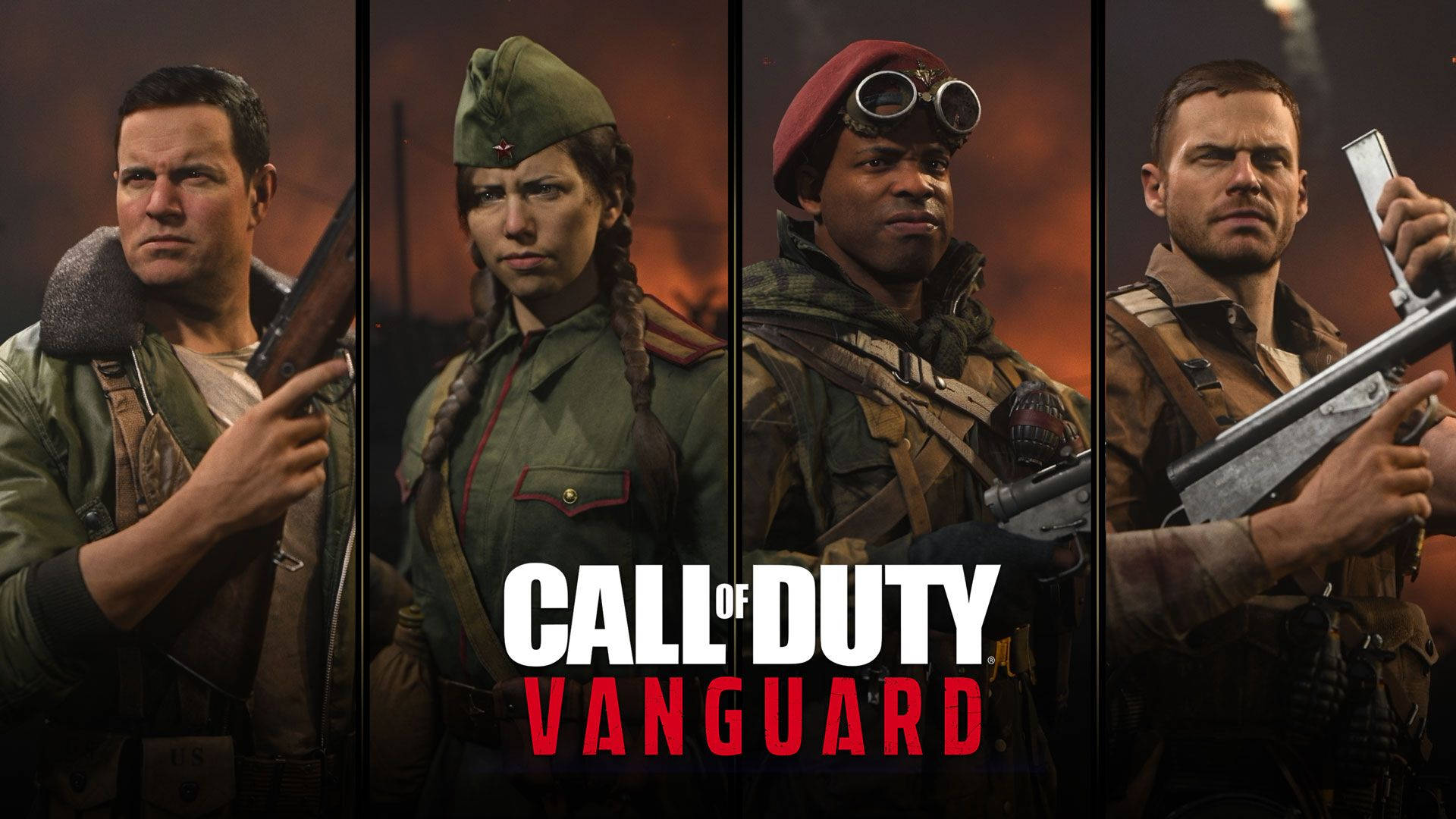 Tænd dine spilkompetencer med Call of Duty Vanguards abstrakte camoufle motiv. Wallpaper