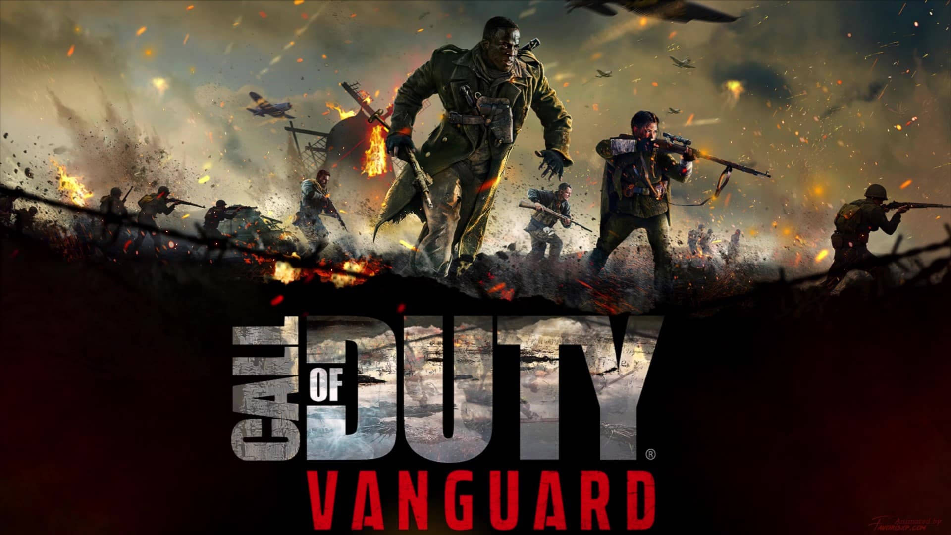 Upplevspänningen Av Strid I Call Of Duty Vanguard. Wallpaper