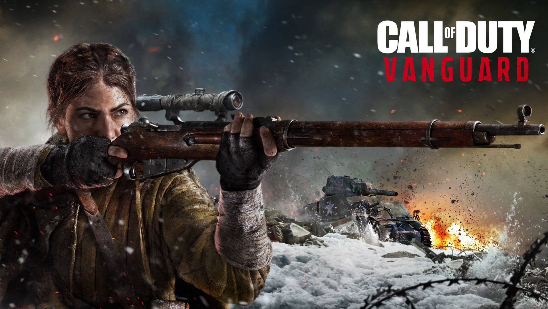 Callof Duty Vanguard: Dama Tiradora Fondo de pantalla
