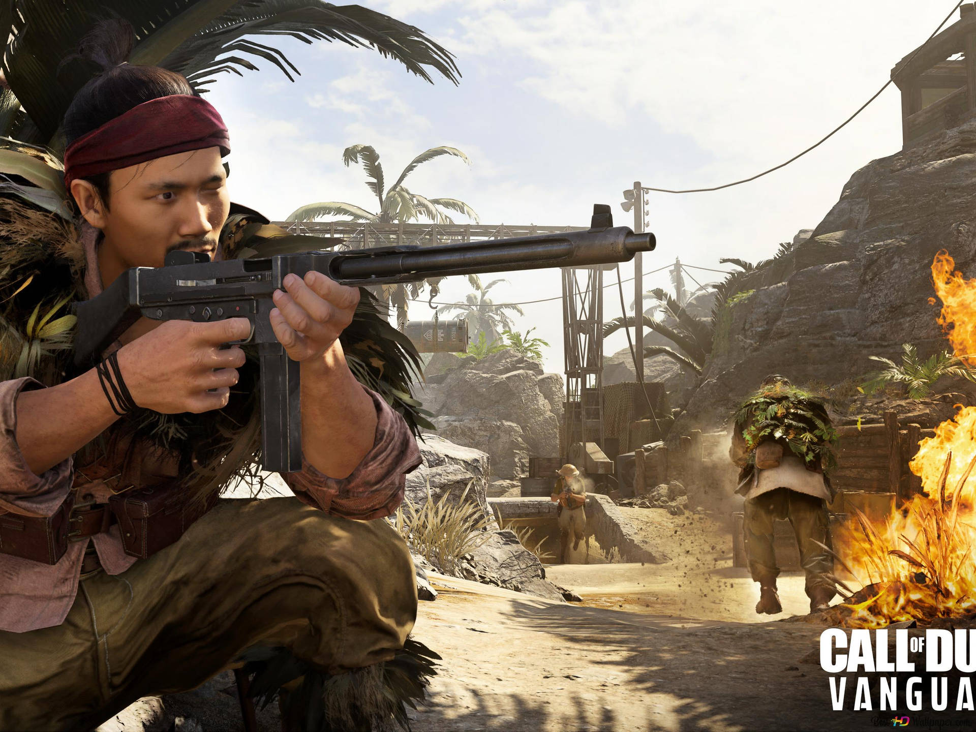 Call Of Duty Vanguard Warzone Shooting Wallpaper