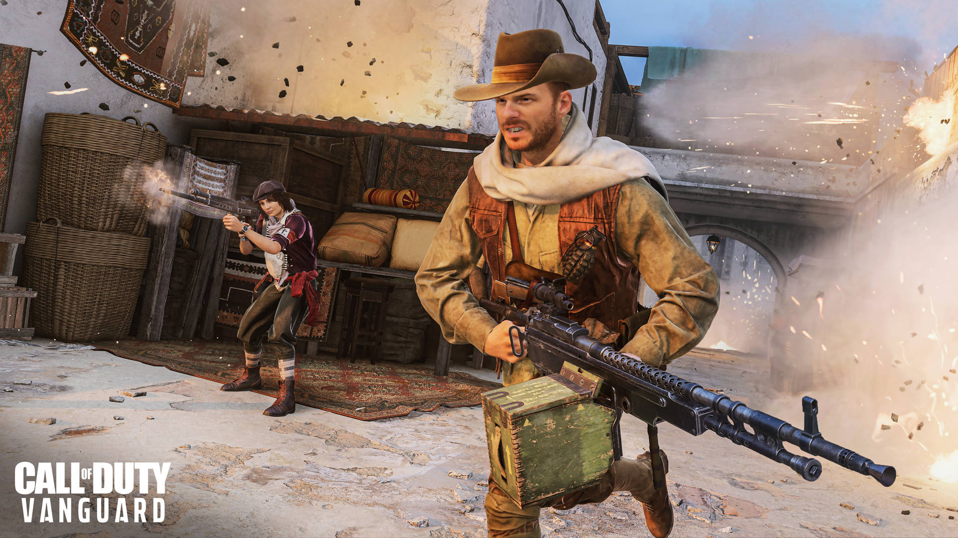 Callof Duty Vanguard Disparos Intensos Fondo de pantalla