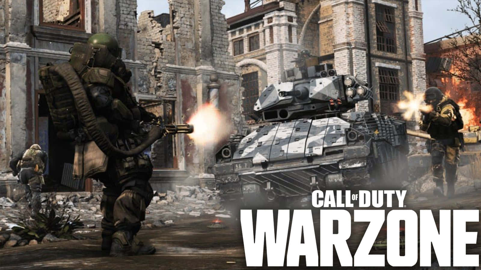 Intensoenfrentamiento En Call Of Duty Con Vehículos Poderosos. Fondo de pantalla