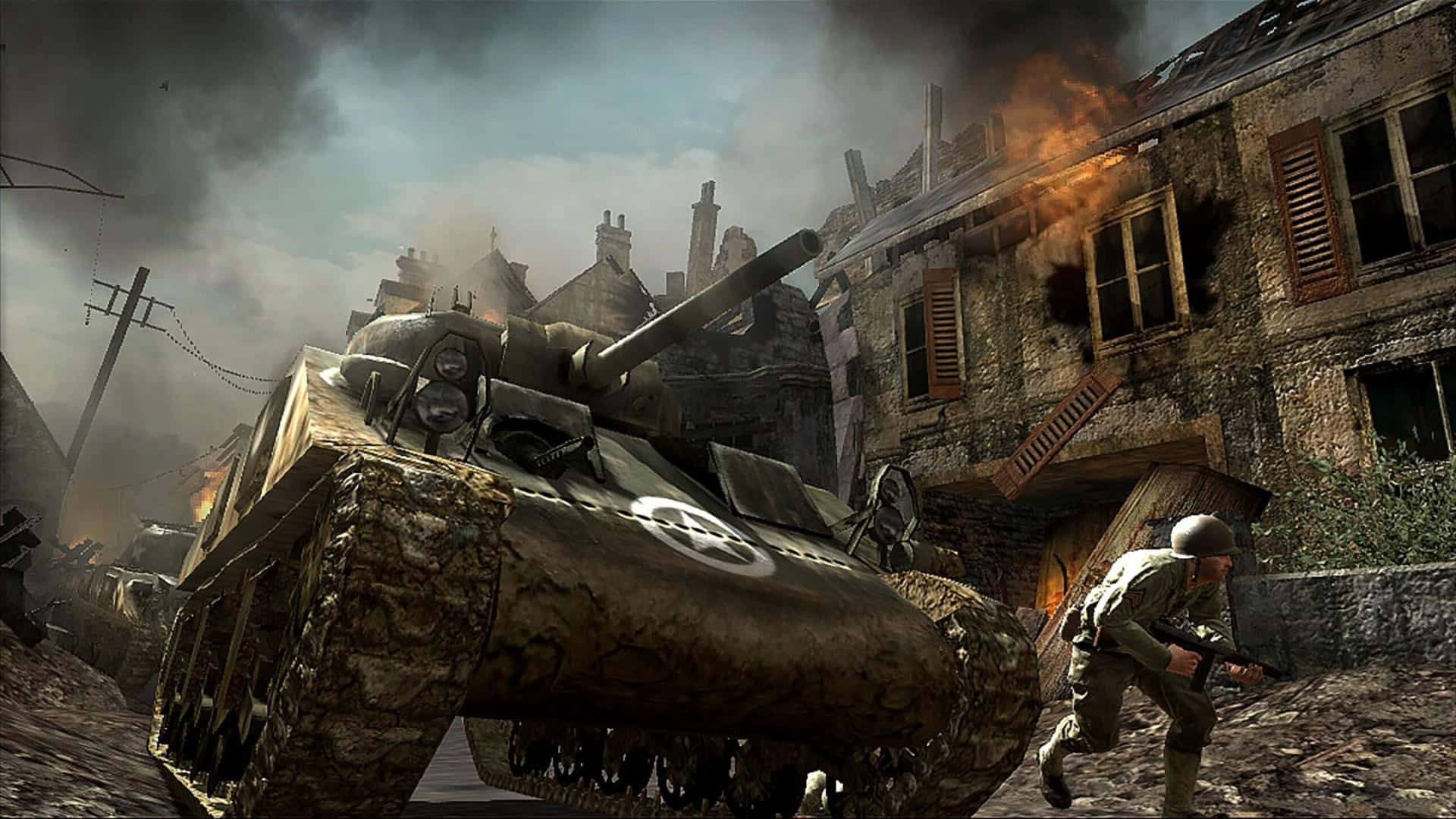 Call of Duty Military Vehicles in Action Wallpaper