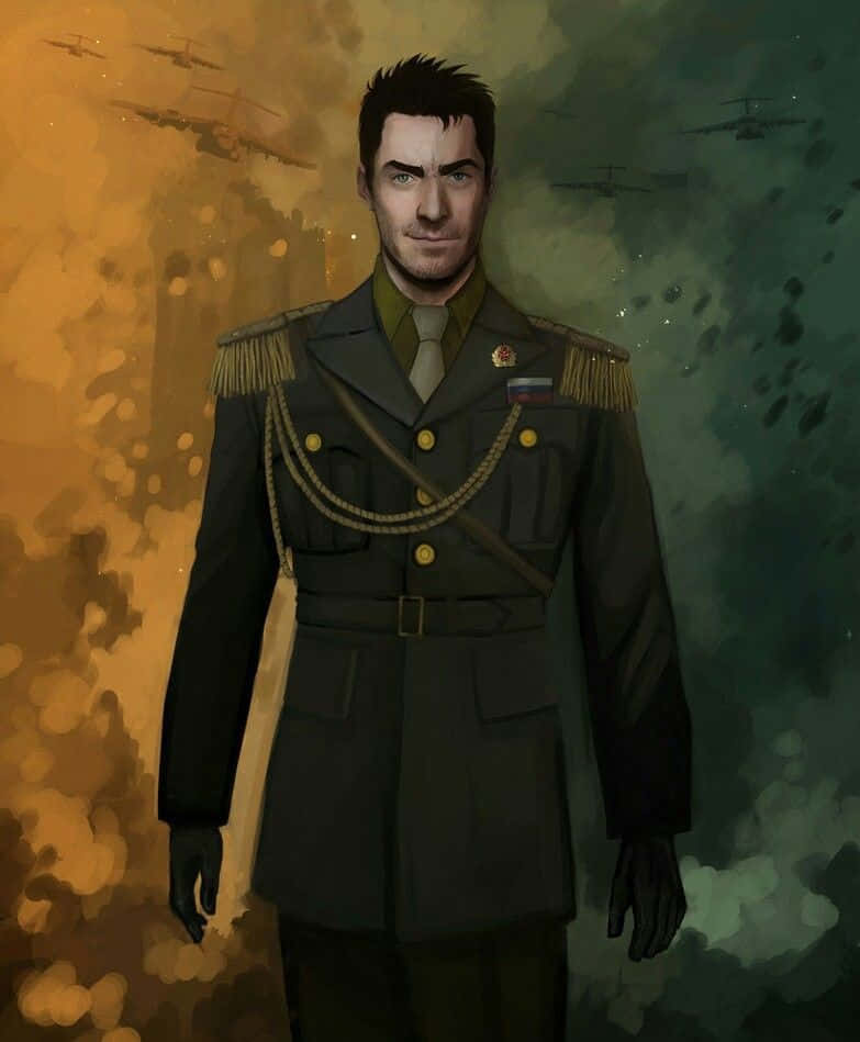 Call of Duty's iconic antagonist, Vladimir Makarov, prepared for action Wallpaper
