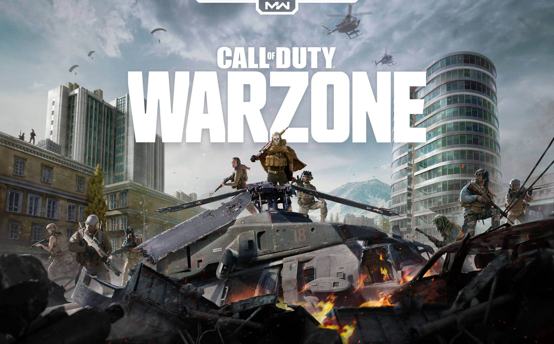 Call Of Duty Warzone 4K Crashed Helicopter Wallpaper