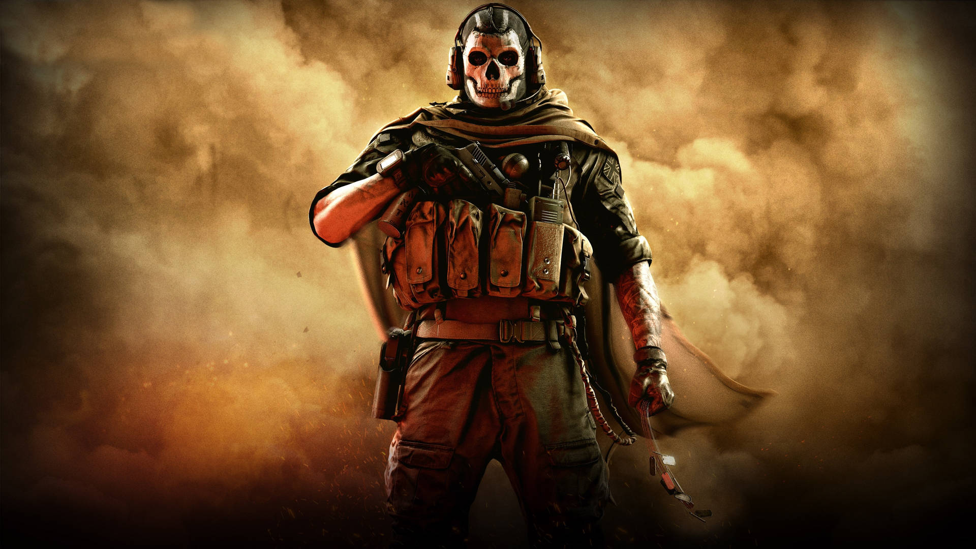 Call Of Duty Warzone 4k Skull Mask Wallpaper