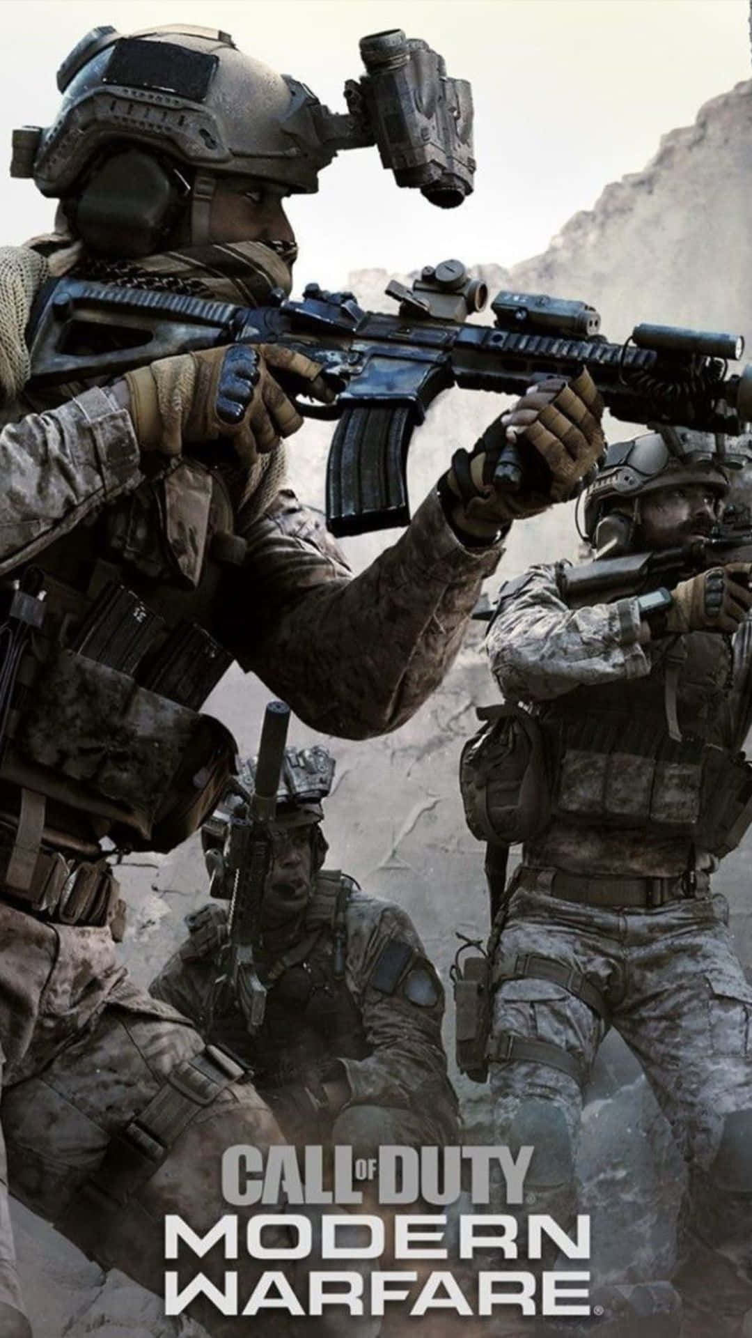 Poderosoarsenal De Armas De Call Of Duty En Exhibición Fondo de pantalla