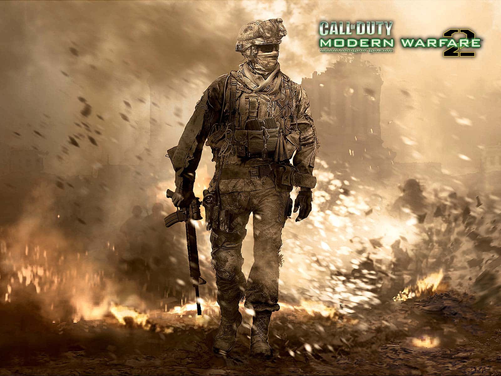 Unaamplia Colección De Armas De Call Of Duty En Exhibición. Fondo de pantalla