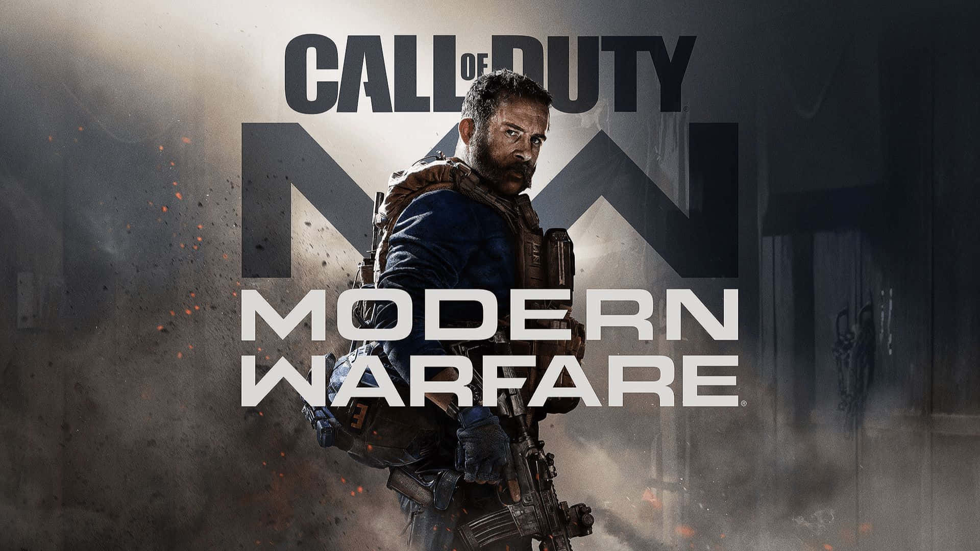 Intensaacción De Call Of Duty Con Un Soldado Armado Y Listo Para La Batalla. Fondo de pantalla