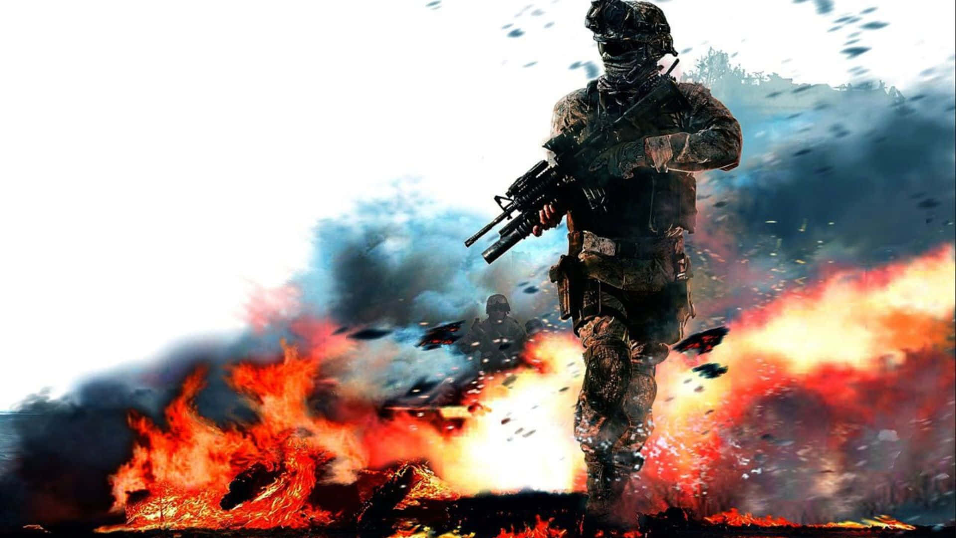 Desatael Caos Con Las Armas De Call Of Duty Fondo de pantalla