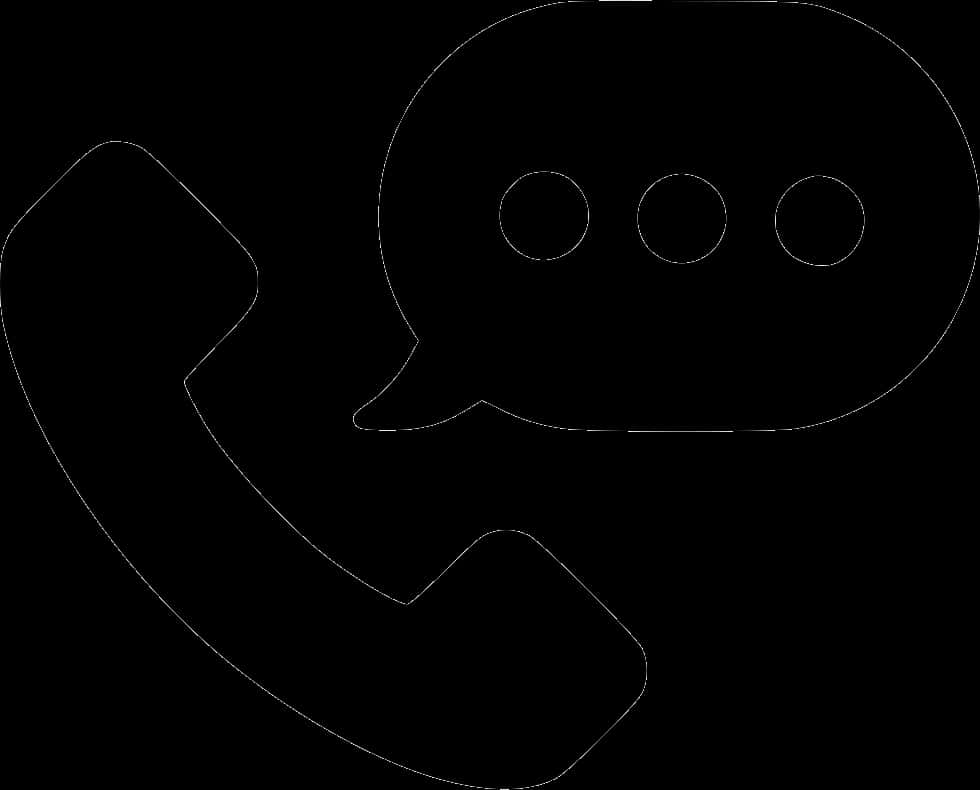 Calland Message Icon Outline PNG