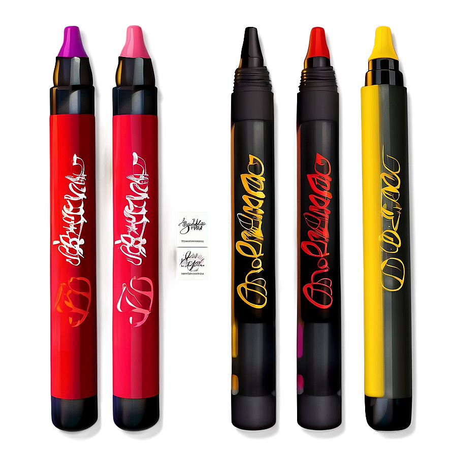 Calligraphy Markers Pack Png Vgw PNG