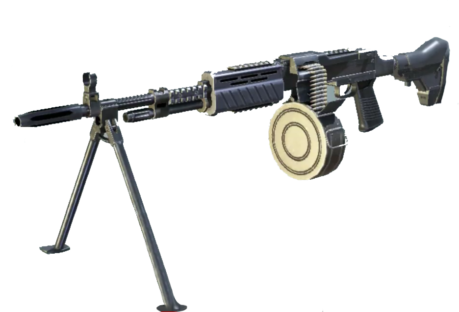 Callof Duty Light Machine Gun Render PNG