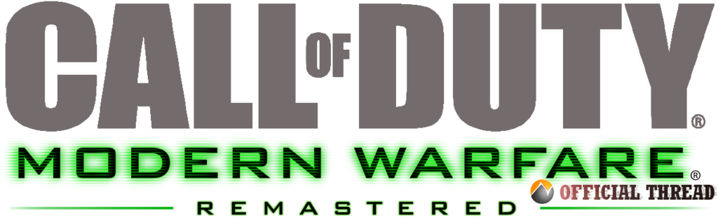 Callof Duty Modern Warfare Remastered Logo PNG