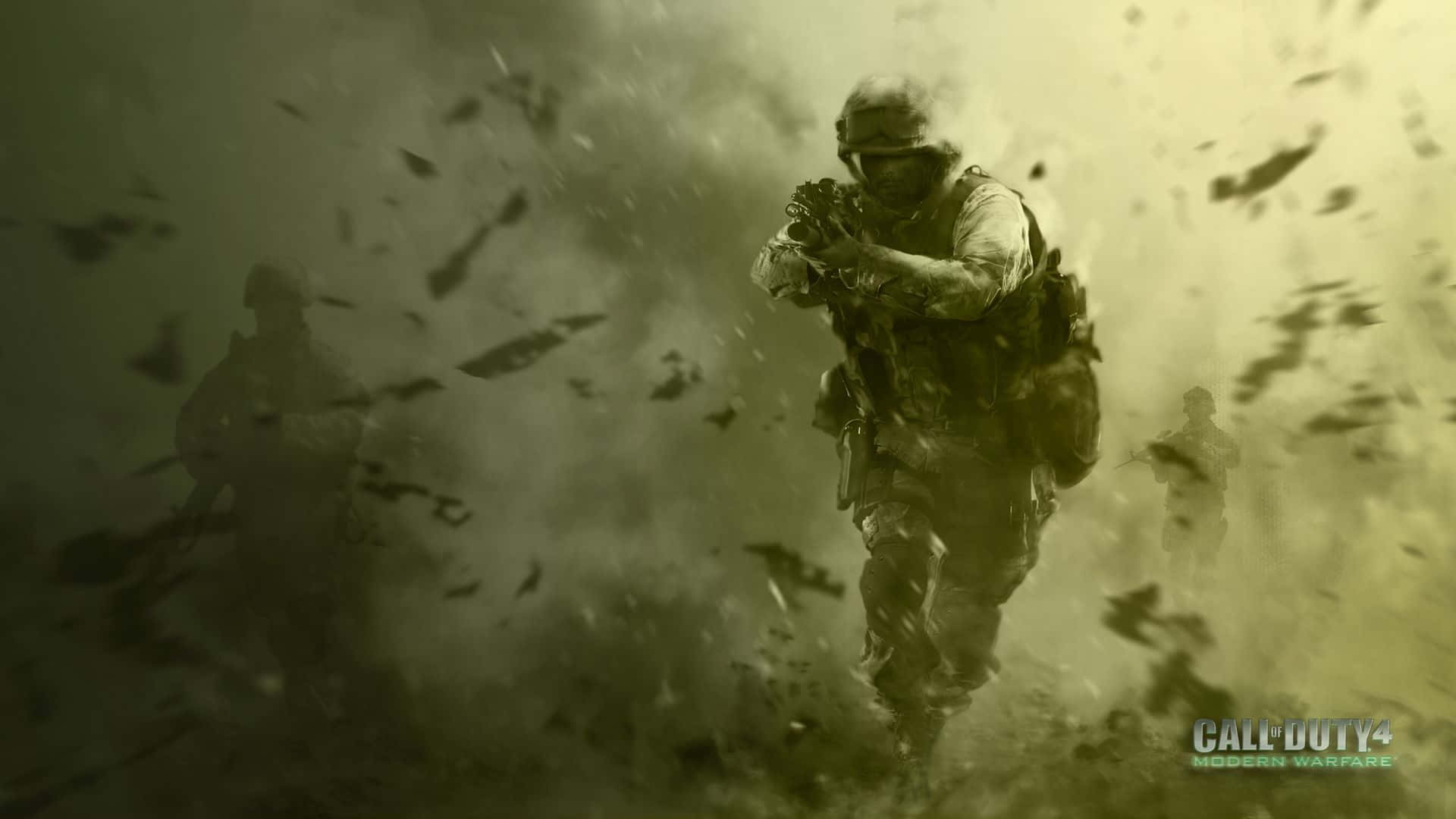 Callof Duty Modern Warfare4 Soldierin Action Wallpaper