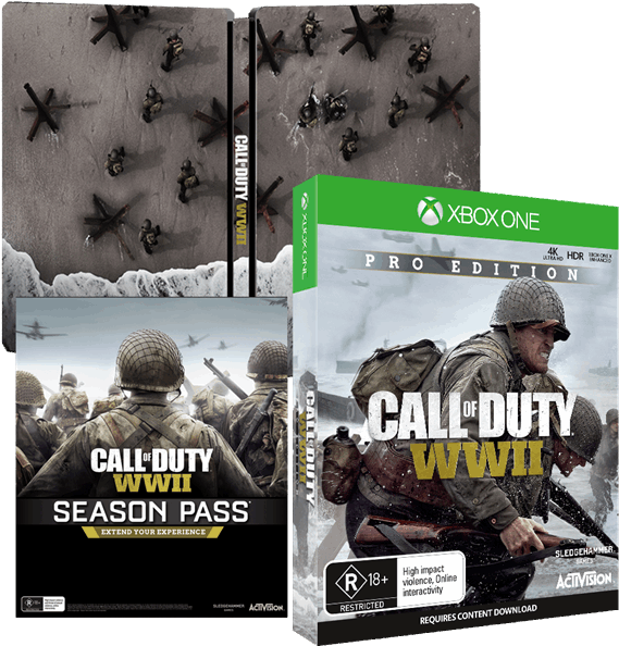 Callof Duty W W I I Season Pass Pro Edition Packaging PNG