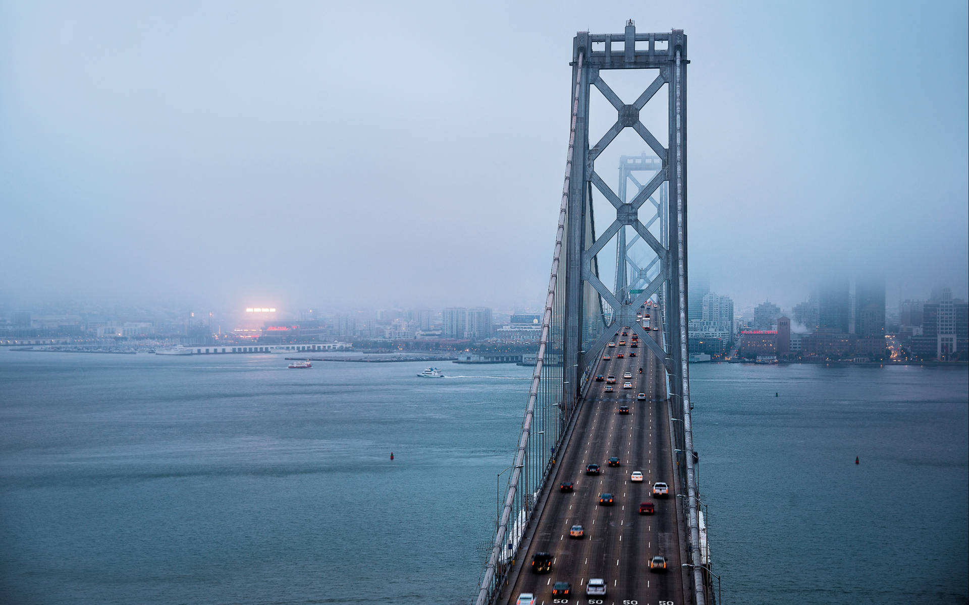 Calm Bay Bridge San Francisco Photography Wallpaper