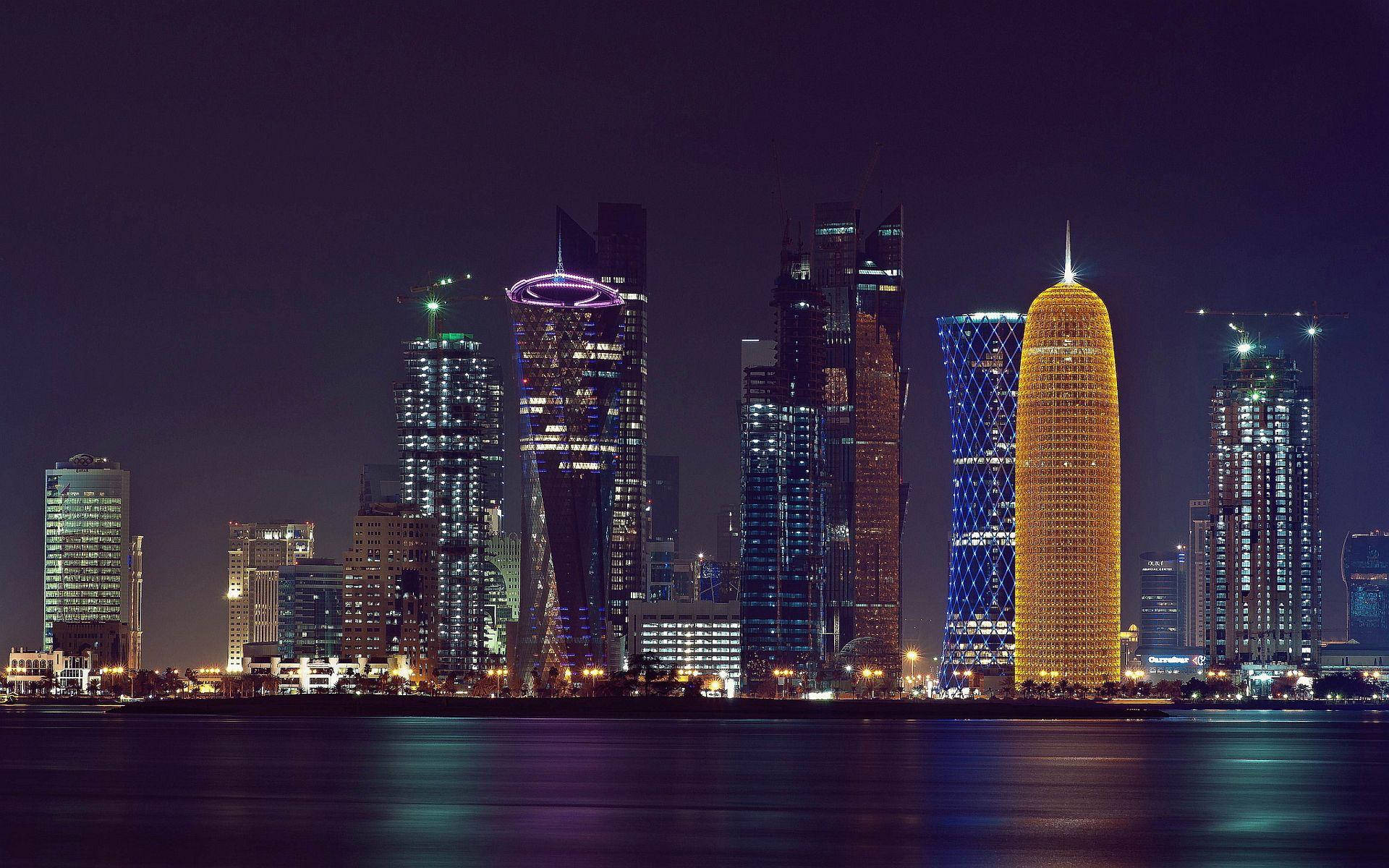 Cittàdi Doha Tranquilla. Sfondo