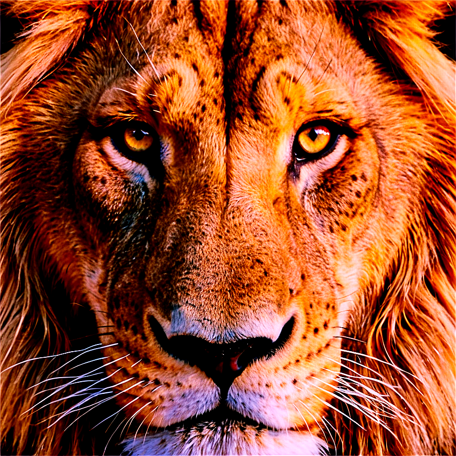 Calm Lion Face Png Myh PNG