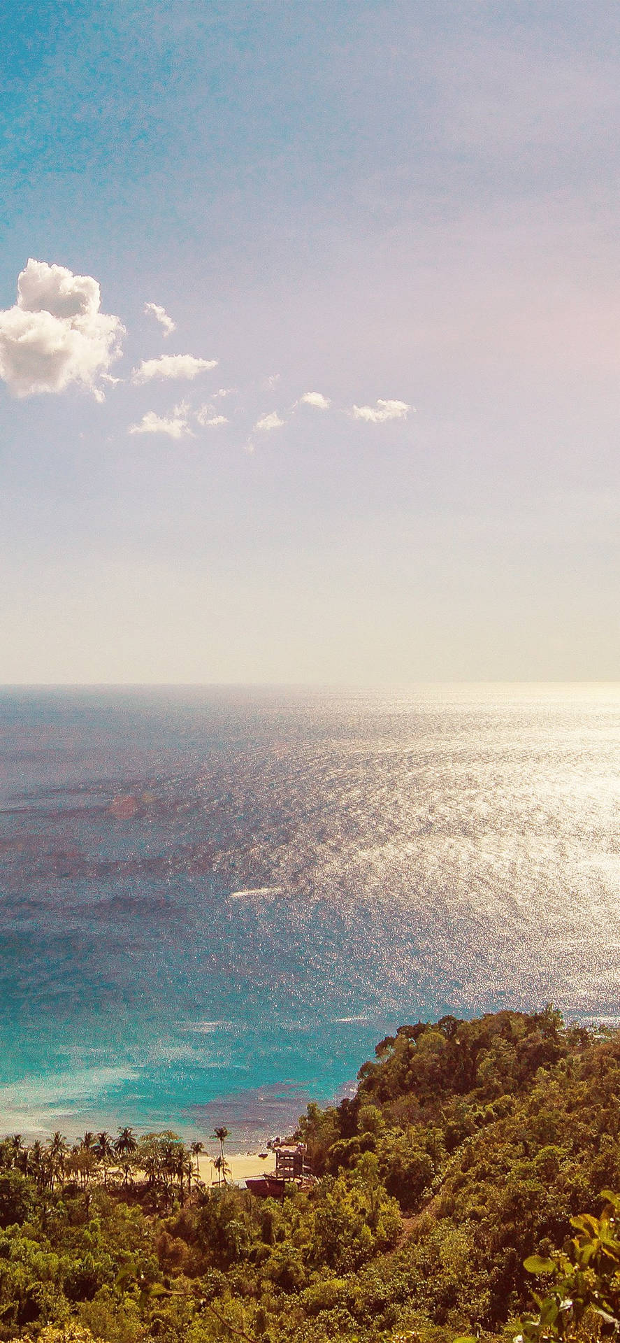 Calm Ocean Before Sunset Wallpaper