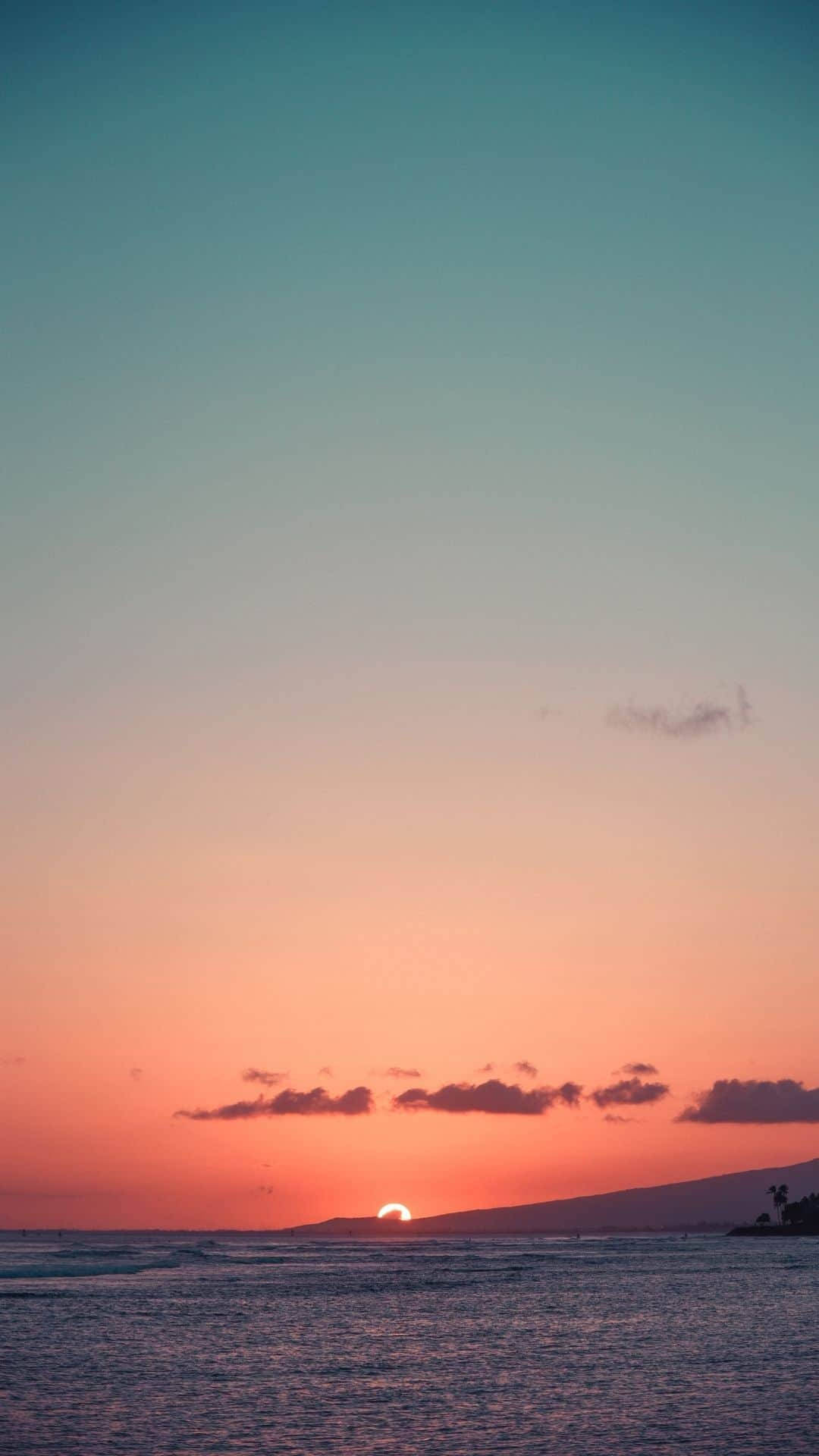 Calm Sunset Ocean Wallpaper