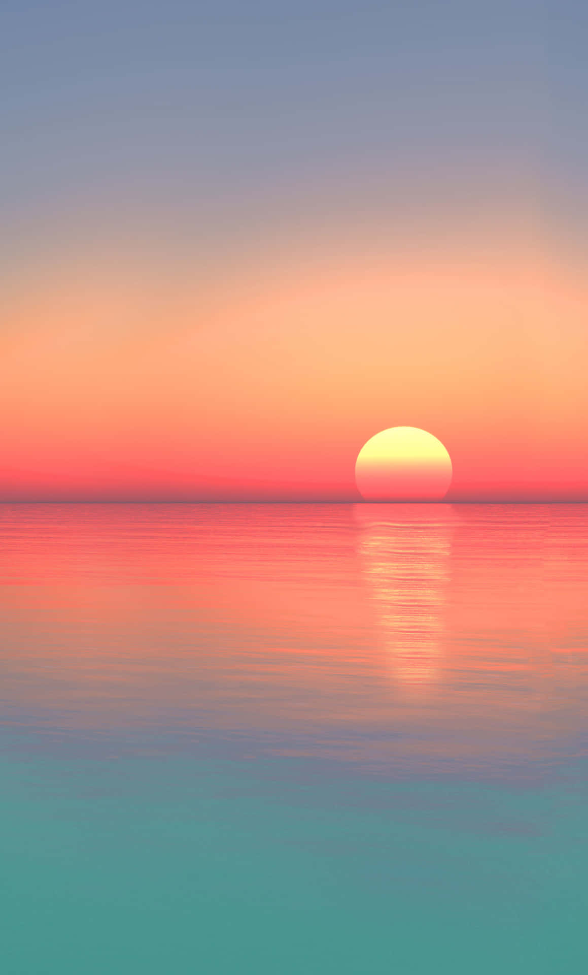 Sunset Over Calm Body Of Water 4K Phone Wallpaper