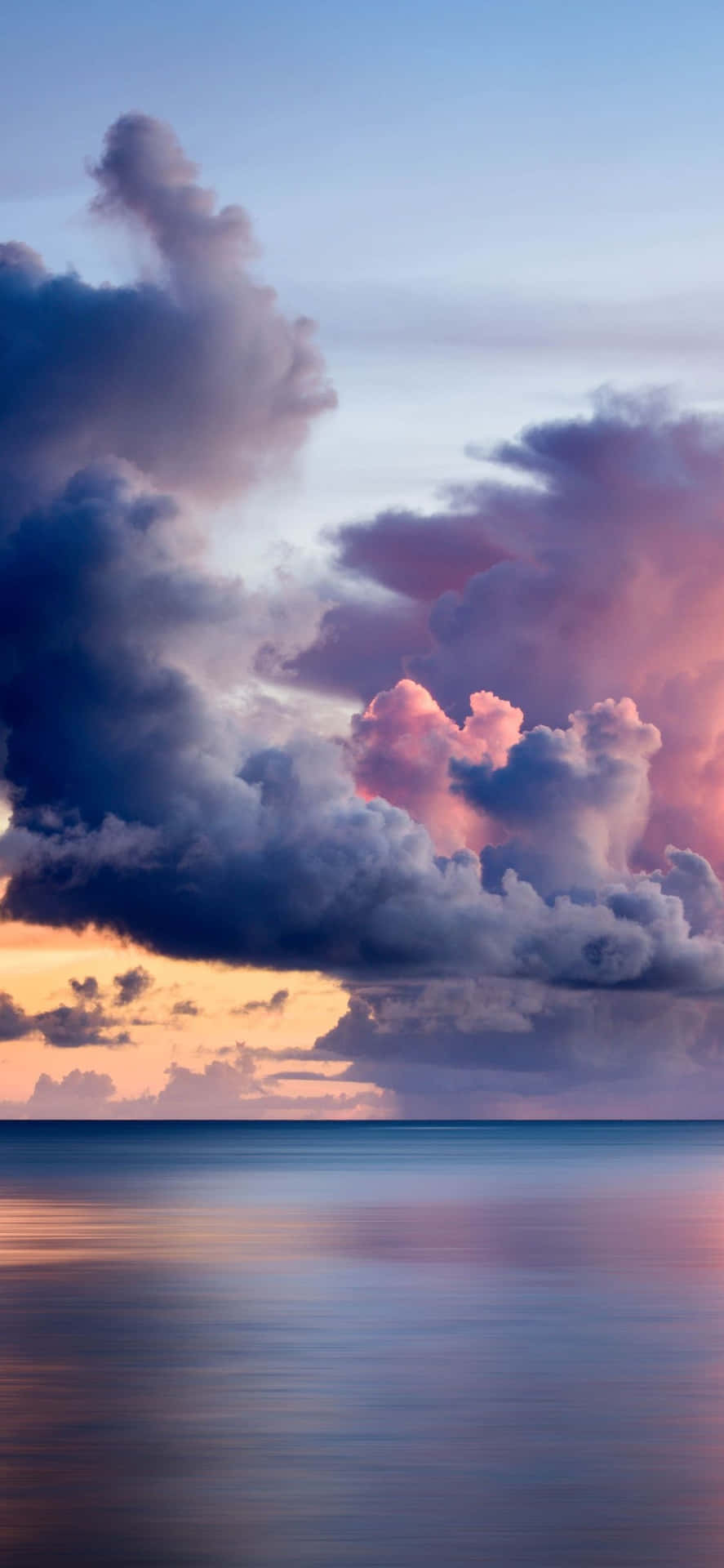 Calming iPhone Purple Clouds Wallpaper
