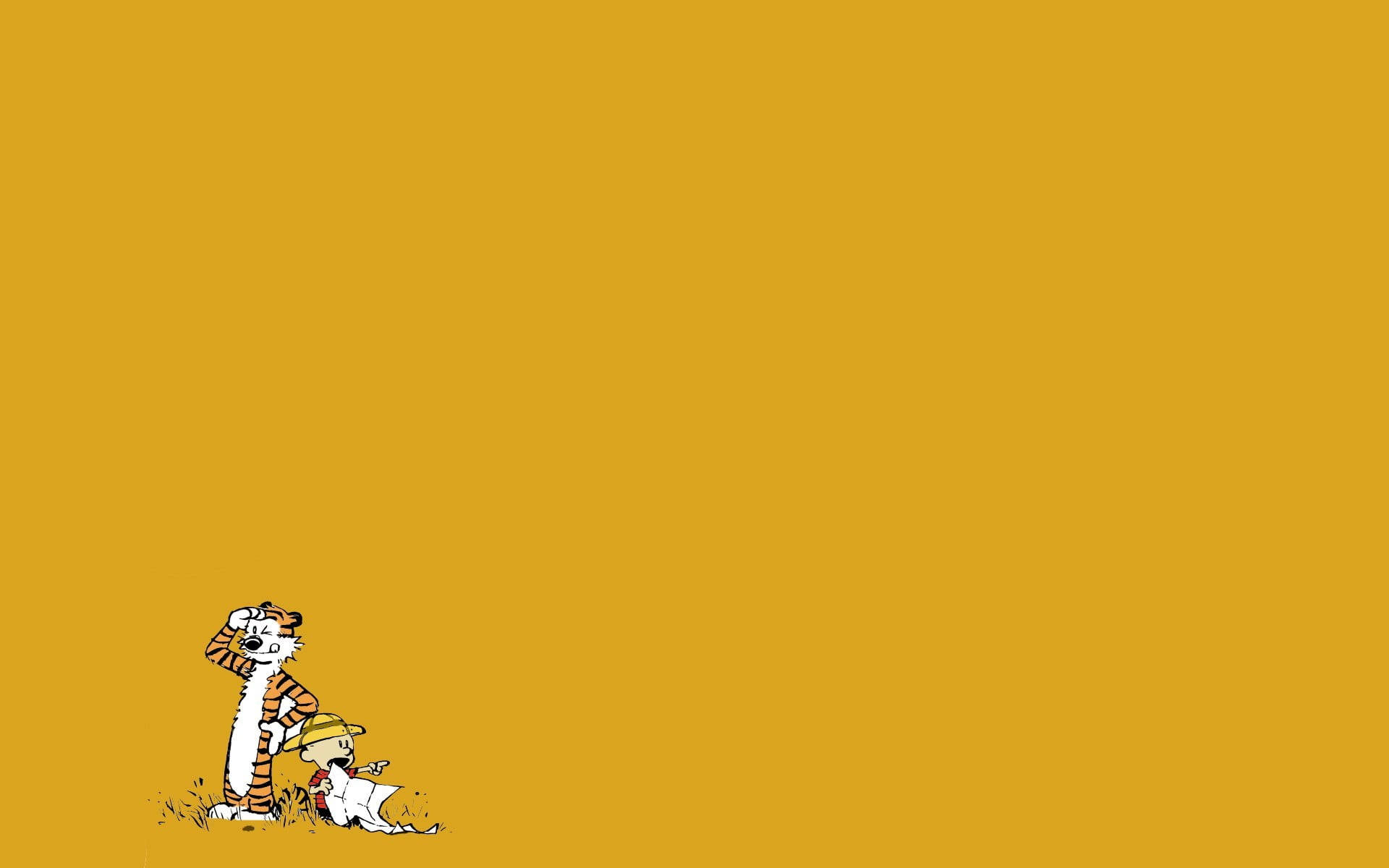 Calvin And Hobbes celebrate summer Wallpaper