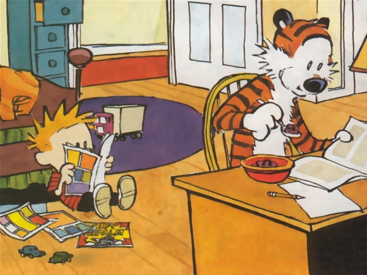 Busy Calvin And Hobbes Picture