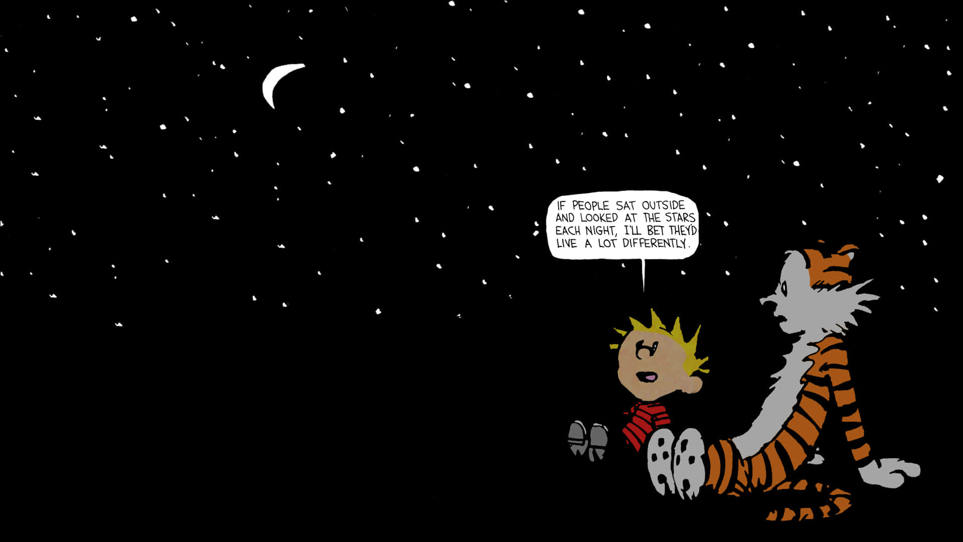 Calvinund Hobbes Sternenreiches Weltraumbild