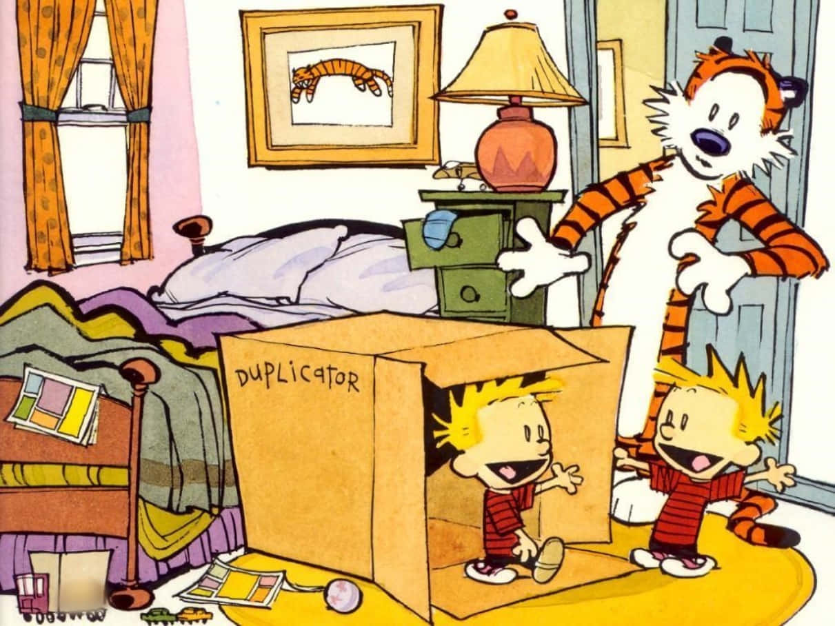Twin Calvin And Hobbes Picture