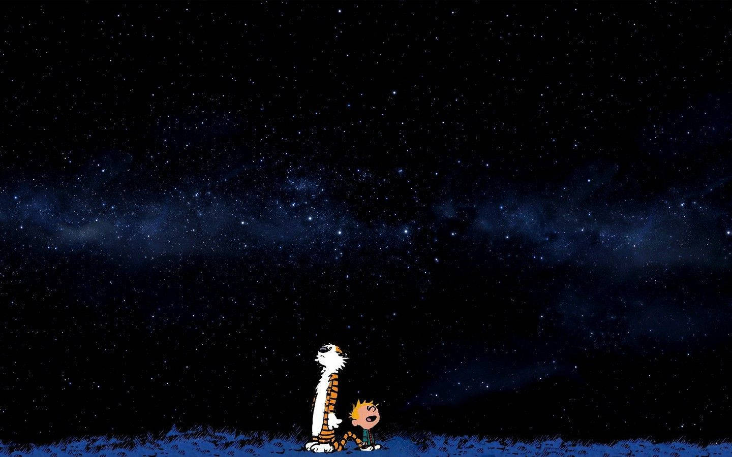 calvin and hobbes black and white wallpaper