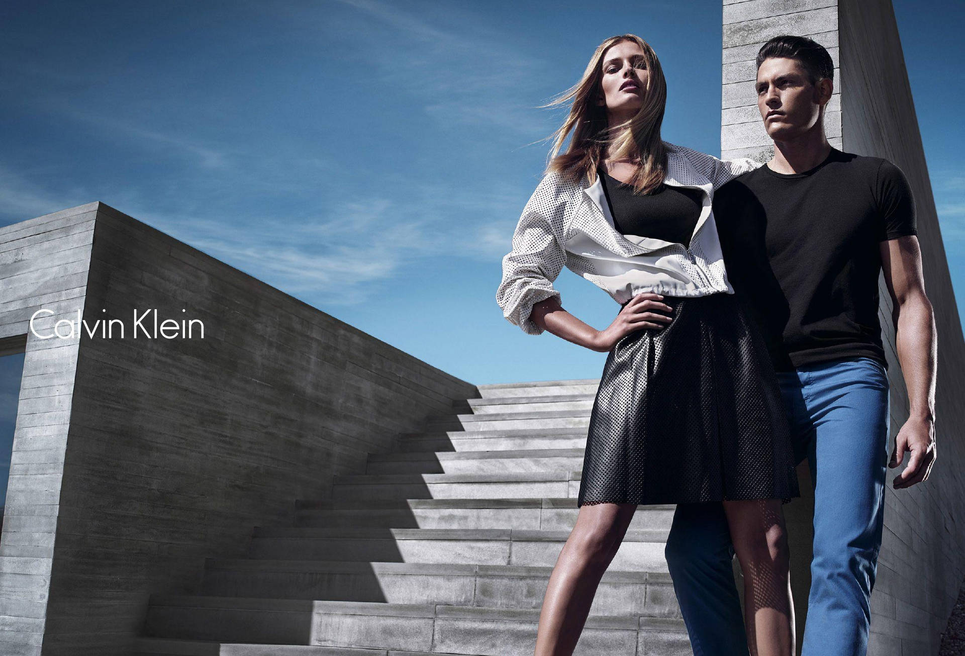 Anúncioda Calvin Klein. Papel de Parede