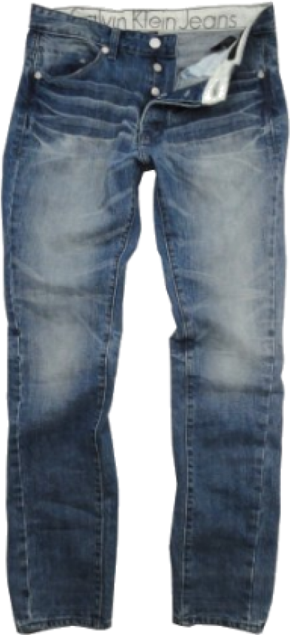 Calvin Klein Faded Blue Jeans PNG