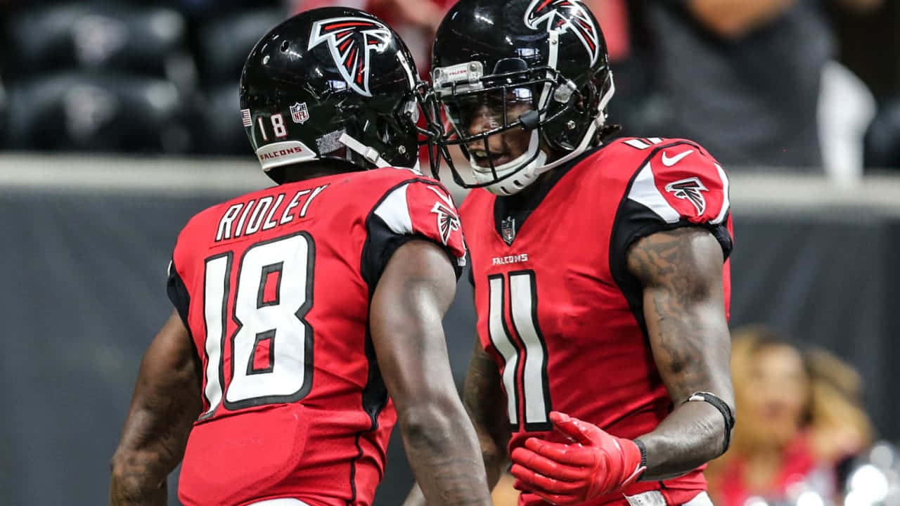 Calvin Ridley Atlanta Falcons Celebration Wallpaper