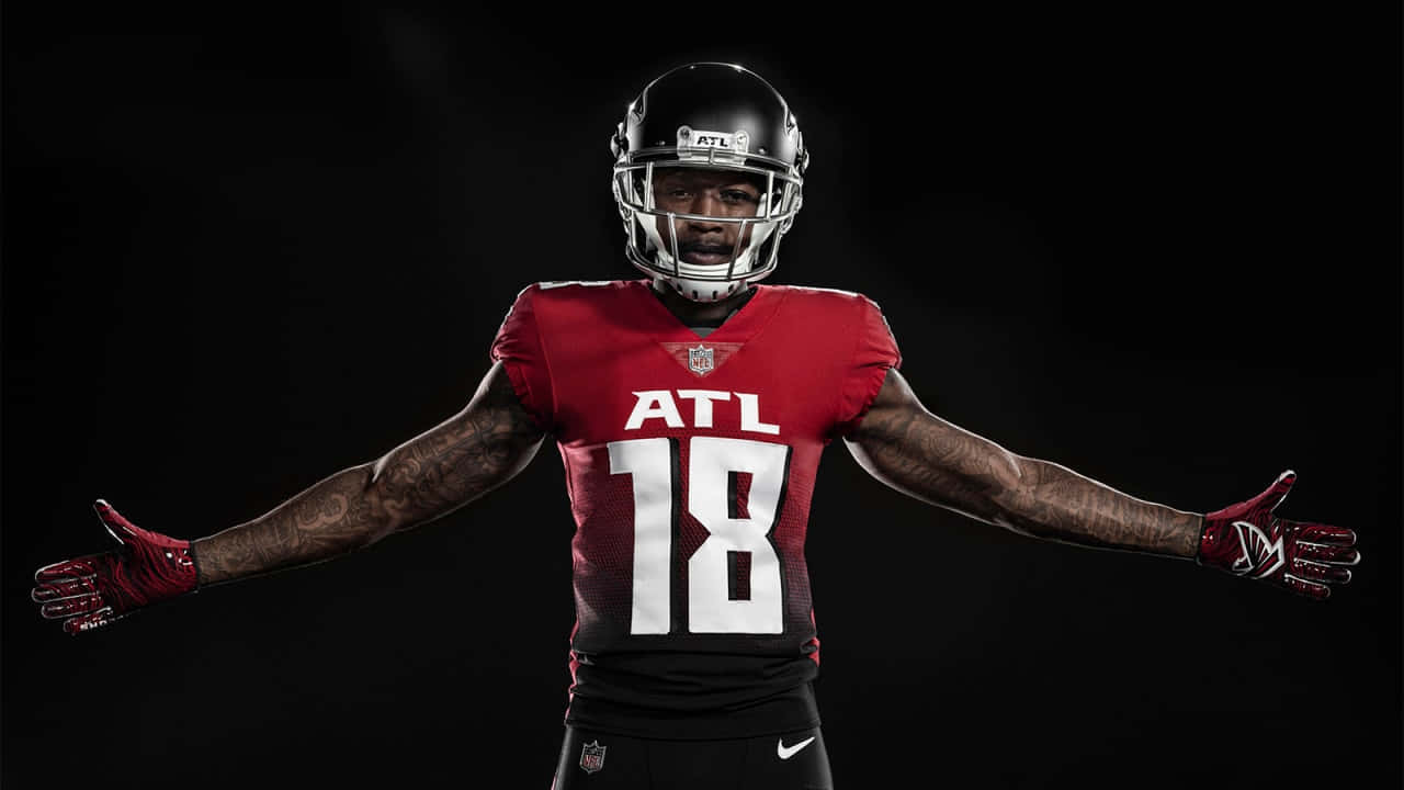 Calvin Ridley Atlanta Falcons Pose Wallpaper