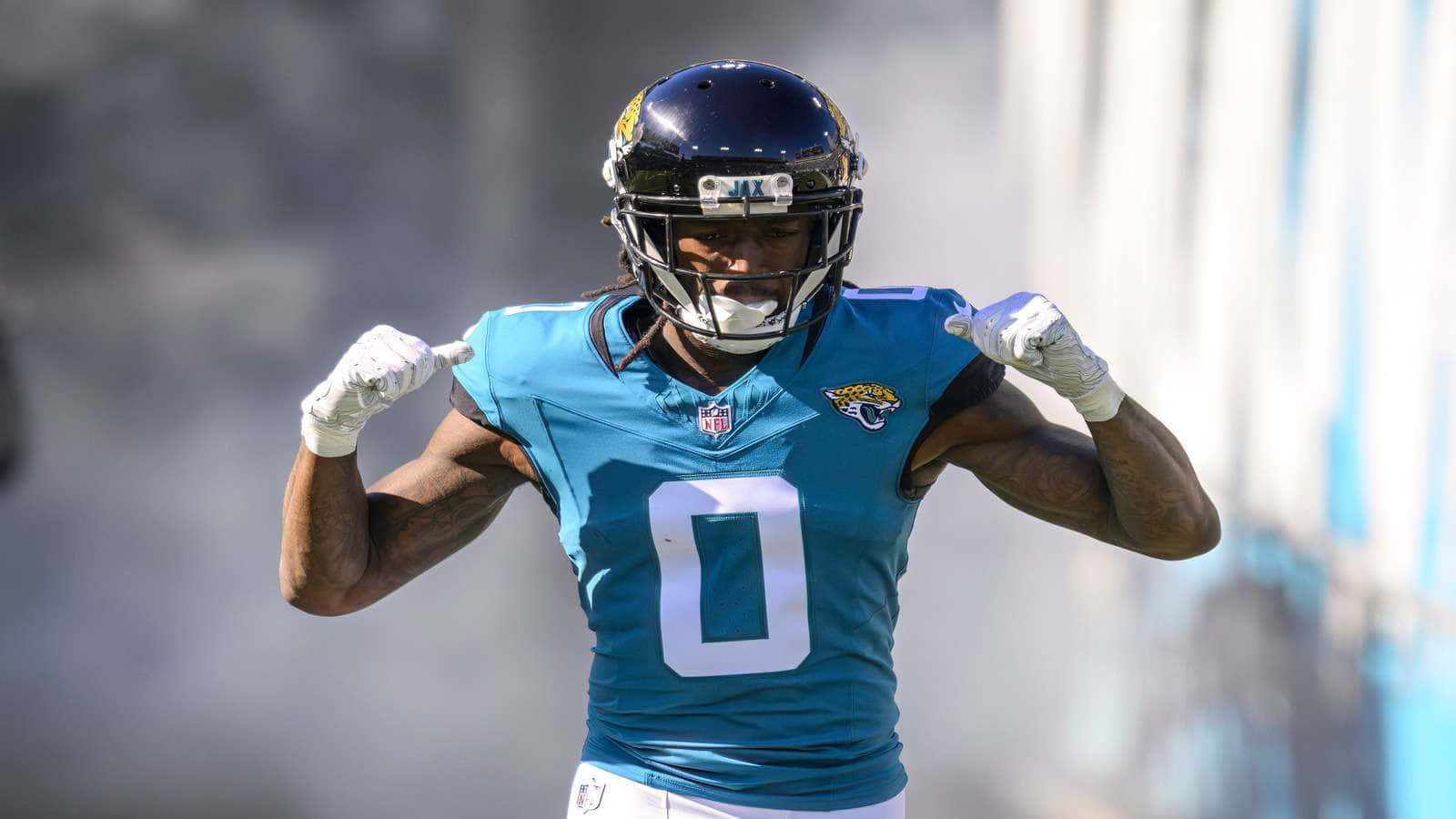 Calvin Ridley Jacksonville Jaguars Uniform Achtergrond