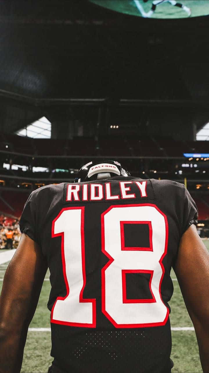 Calvin Ridley Number18 Football Jersey Wallpaper