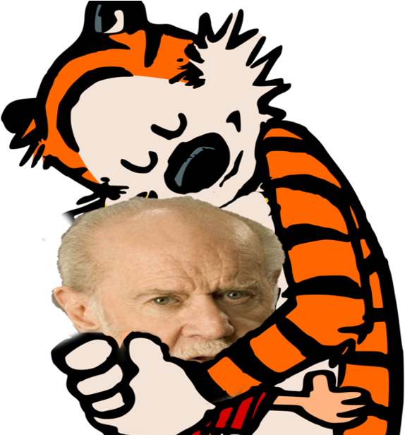 Calvin_and_ Hobbes_ Hugging_ Man PNG