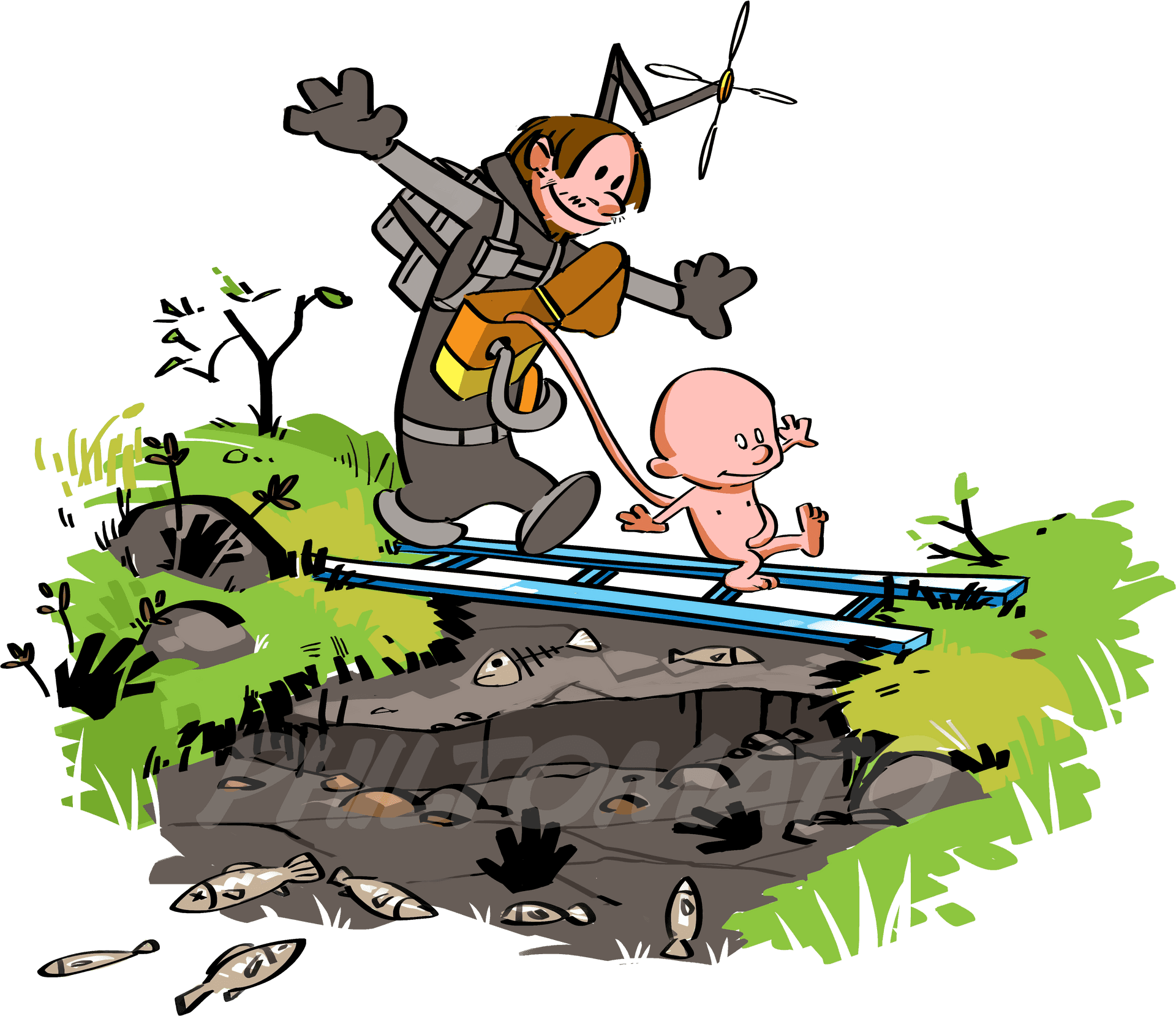 Calvinand Hobbes Imaginary Adventures PNG