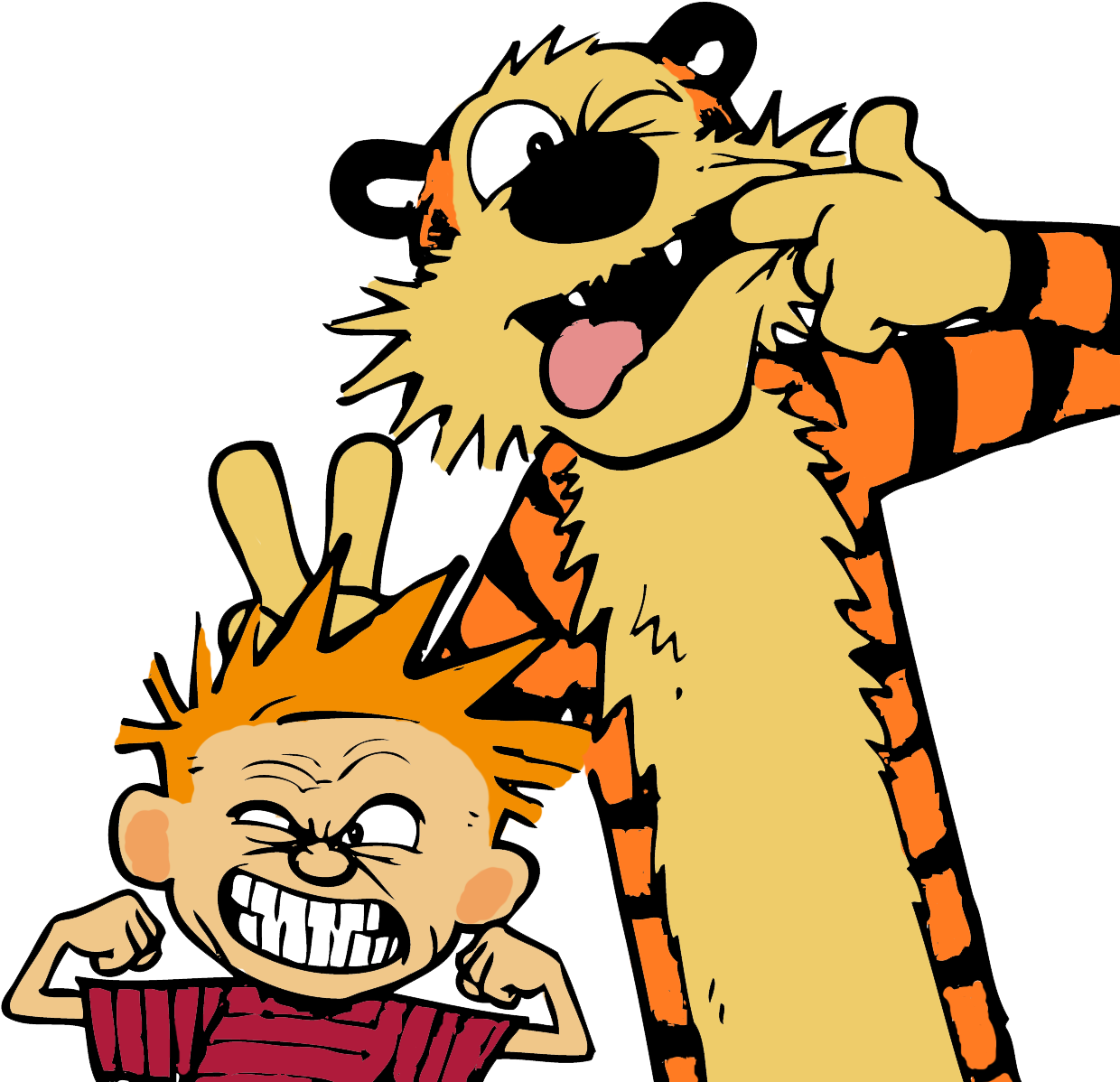 Calvinand Hobbes Mischief PNG