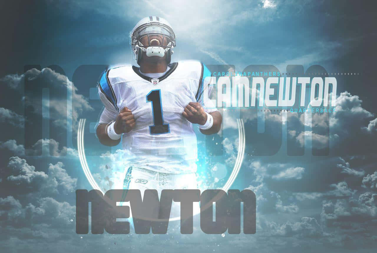 NFL superstjerne Cam Newton ikke kun giver dette tapet liv, men han inspirerer også til storhed. Wallpaper