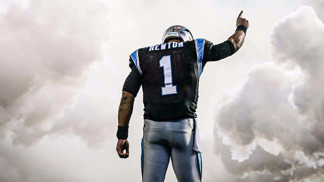 "Cam Newton leads the Carolina Panthers to victory!" Wallpaper