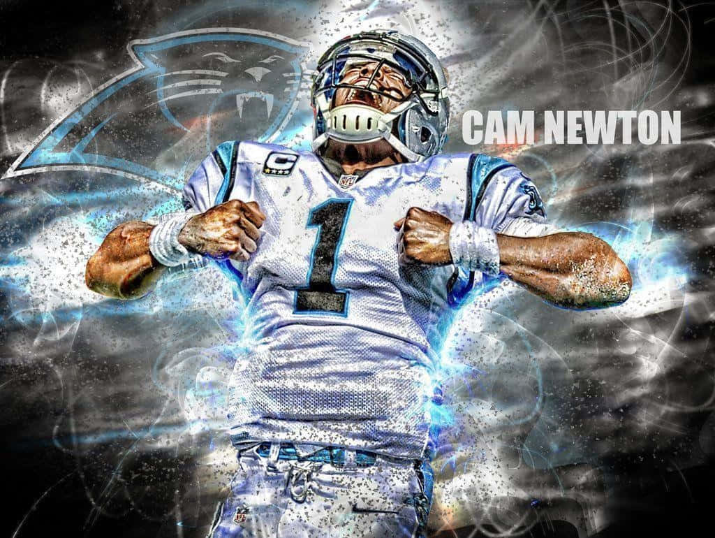 Carolina Panthers - Cam Newton By Mike Mcdonald Wallpaper
