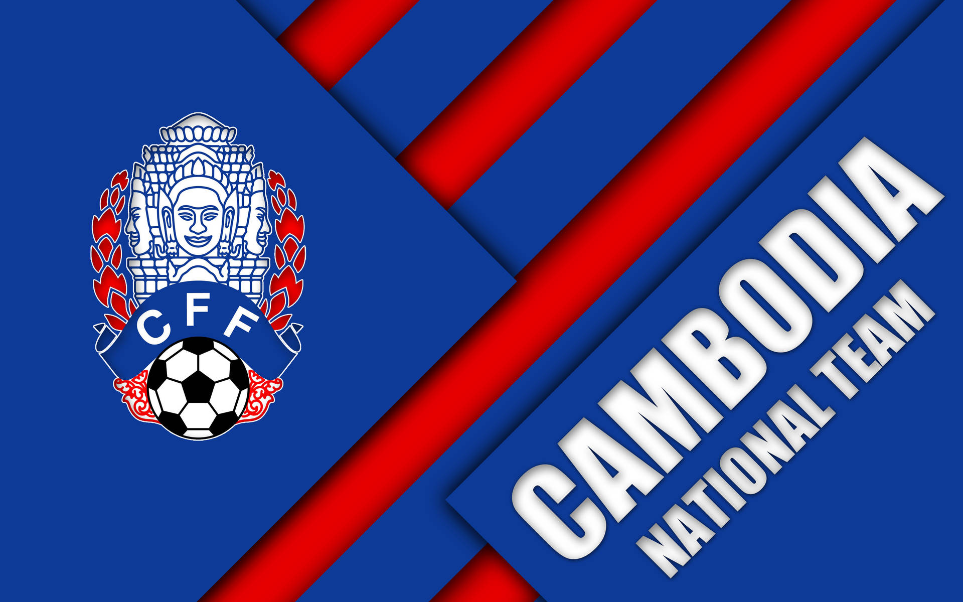 Cambodia National Team Flag Wallpaper